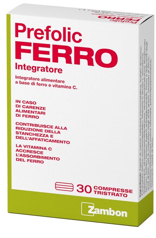 PREFOLIC FERRO 30 COMPRESSE - Farmacia Bartoli