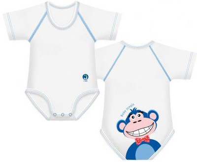 BODY 0-36M BIO COTTON 4SEASON BABY JUNGLE SCIMMIA - Farmacia Bartoli