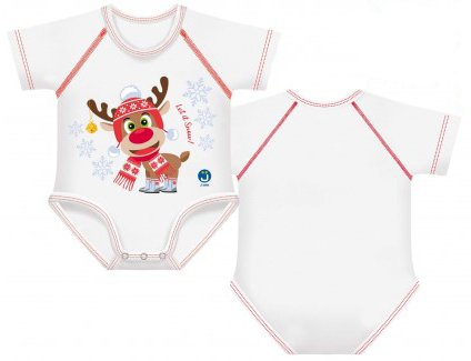 BODY 0-36M BIO COTTON WARM LET IT SNOW RENNA - Farmacia Bartoli