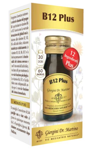 B12 PLUS 60 PASTIGLIE - Farmacia Bartoli