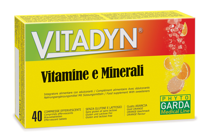 VITADYN VITAMINE/MINERALI 40 COMPRESSE EFFERVESCENTI IN 2 TUBI - Farmacia Bartoli