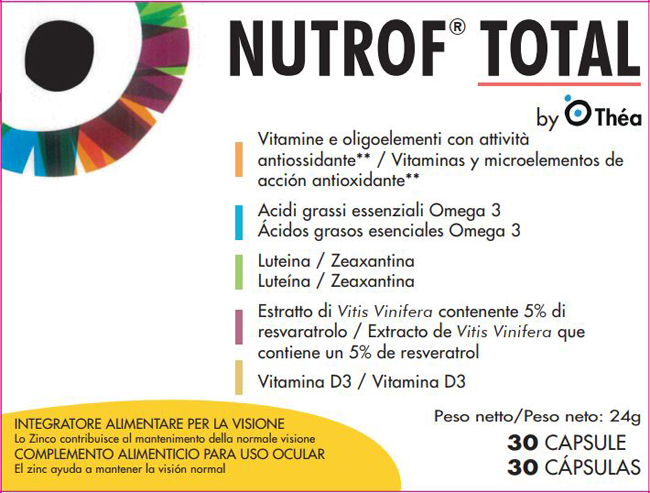 NUTROF TOTAL 30 CAPSULE - Farmacia Bartoli
