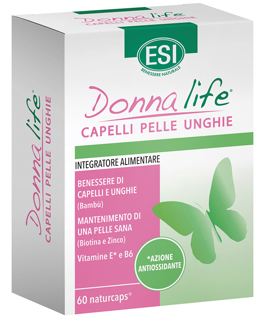 ESI DONNA LIFE CAPELLI PELLE UNGHIE 60 NATURCAPS - Farmacia Bartoli