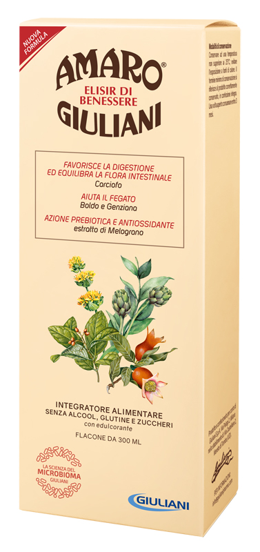 AMARO GIULIANI ELISIR BENESSERE 300 ML NUOVA FORMULA - Farmacia Bartoli