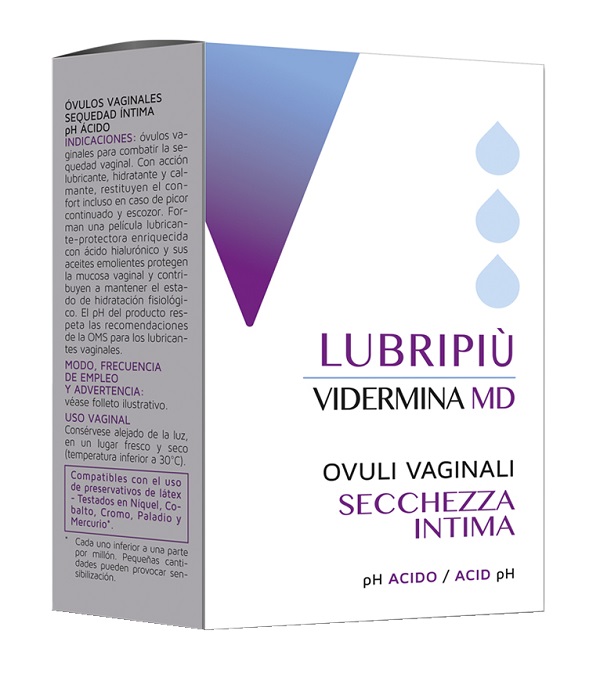 VIDERMINA LUBRIPIU' OVULI VAGINALI 2 BLISTER DA 5 OVULI - Farmacia Bartoli