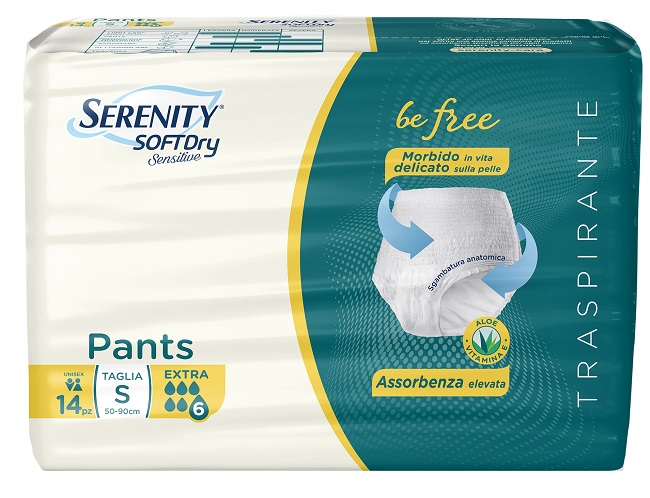 SERENITY PANTS SD SENSITIVE BE FREE EXTRA TAGLIA S 14 PEZZI - Farmacia Bartoli