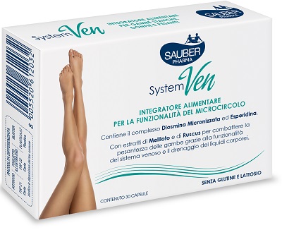 SAUBER SYSTEM VEN 30 CAPSULE - Farmacia Bartoli