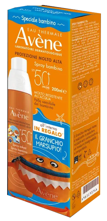 EAU THERMALE AVENE SOLARI KIT SPRAY BAMBINO SPF50+ 200 ML CON GADGET 2022 - Farmacia Bartoli
