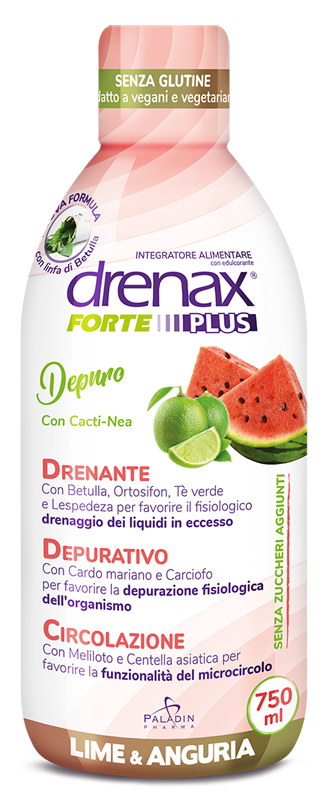 DRENAX FORTE PLUS DEPURO LIME & ANGURIA 750 ML - Farmacia Bartoli