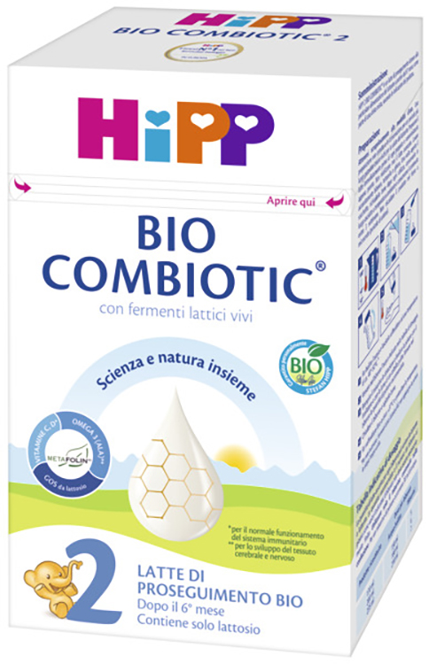 HIPP LATTE 2 COMBIOTIC 600 G BIO - Farmacia Bartoli