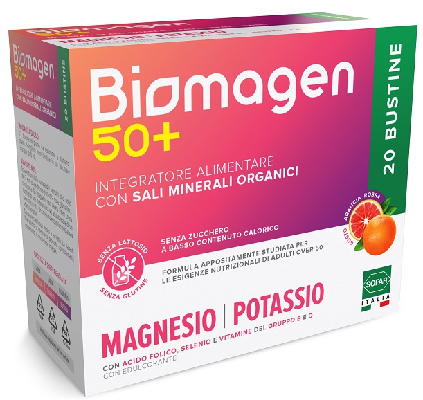 BIOMAGEN 50+ SENZA ZUCCHERI 20 BUSTINE - Farmacia Bartoli