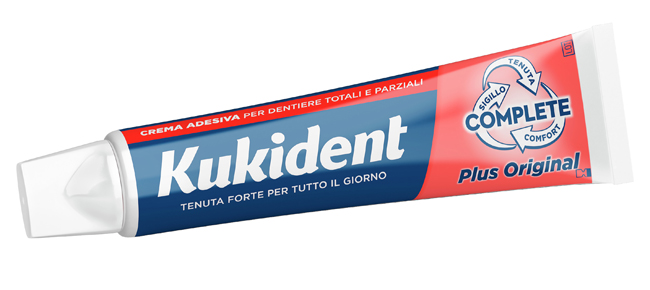 KUKIDENT PLUS ORIGINAL CREMA ADESIVA DENTIERE 65 G - Farmacia Bartoli