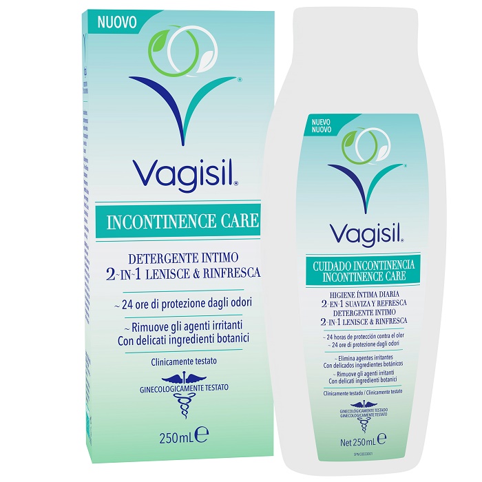 VAGISIL INCONTINENCE CARE DETERGENTE INTIMO 2IN1 LENISCE & RINFRESCA 250 ML - Farmacia Bartoli
