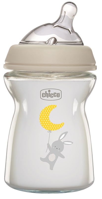 CHICCO BIBERON NAT FEEL VETRO 0M+ 250 ML - Farmacia Bartoli