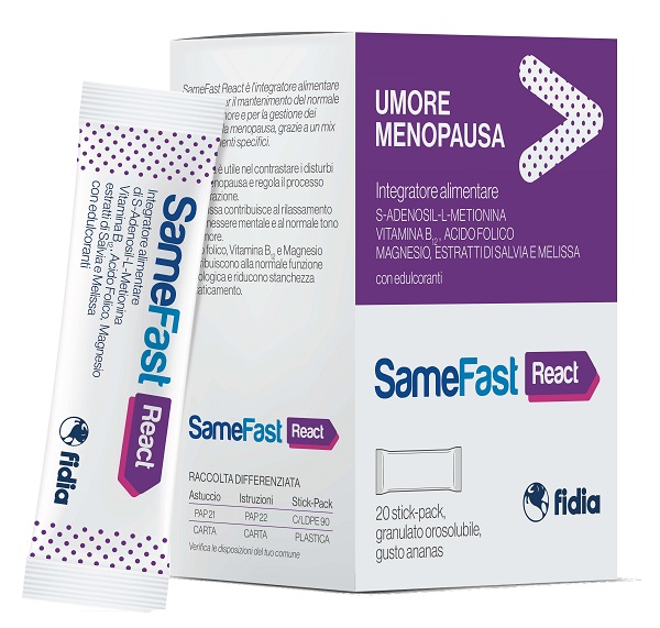 SAMEFAST REACT 20 STICK PACK - Farmacia Bartoli