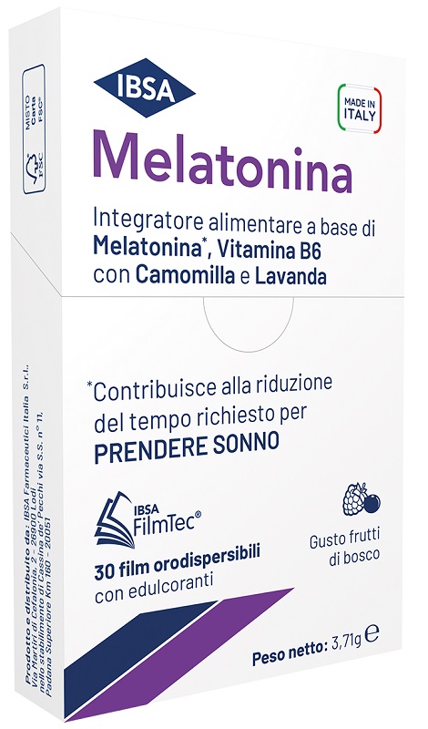 MELATONINA IBSA 30 FILM ORALI - Farmacia Bartoli