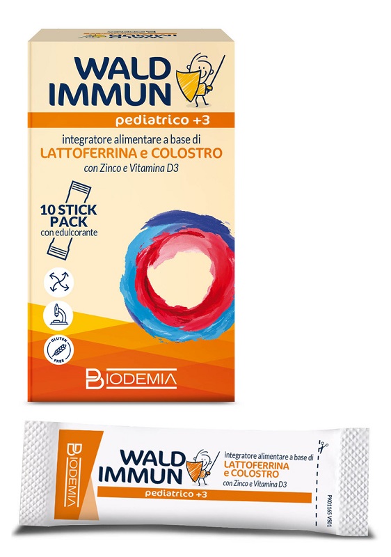 WALD IMMUN PEDIATRICO +3 10 STICK GUSTO CIOCCOLATO - Farmacia Bartoli