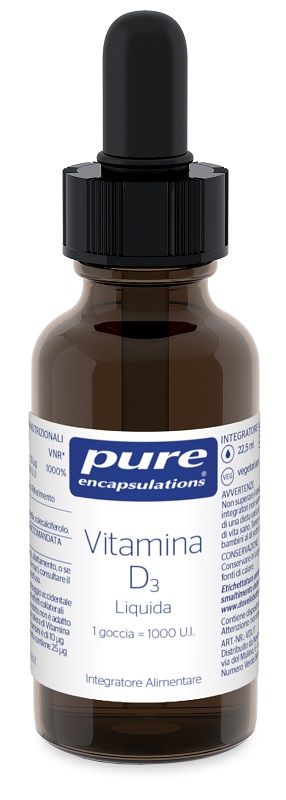 PURE ENCAPSULATIONS VITAMINA D3 LIQUIDA 22,5 ML - Farmacia Bartoli