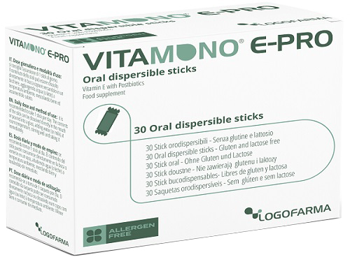 VITAMONO E-PRO 30 STICK ORODISPERSIBILI DA 1,1 G - Farmacia Bartoli