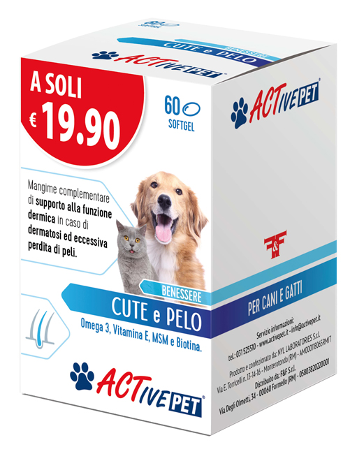 ACTIVE PET CUTE E PELO 60 PERLE - Farmacia Bartoli