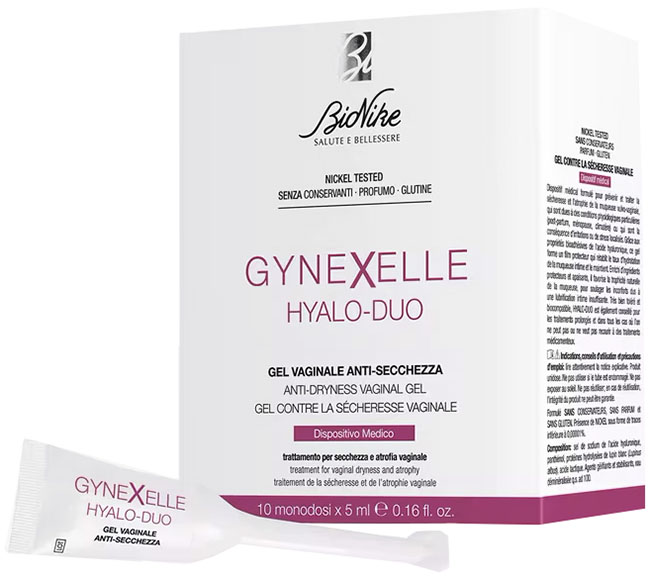 GYNEXELLE HYALO-DUO GEL VAGINALE ANTI-SECCHEZZA 10 PEZZI DA 15 ML - Farmacia Bartoli