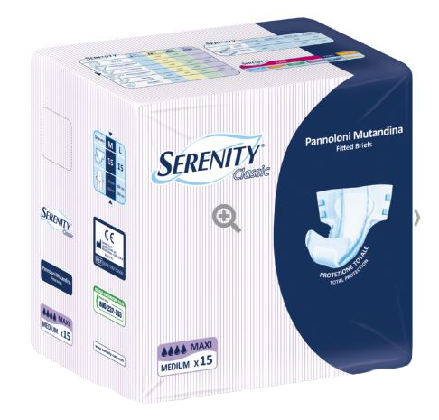 PANNOLONE MUTANDINA SERENITY CLASSIC MAXI TAGLIA EXTRALARGE 15 PEZZI - Farmacia Bartoli