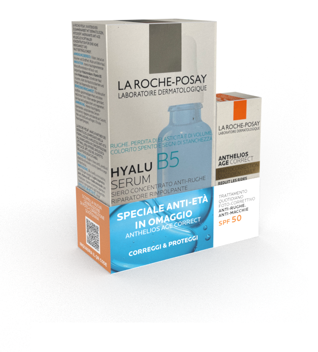 HYALB5 SERUM 30 ML + ANTHELIOS AGE CORRECT SPF50 3 ML OMAGGIO - Farmacia Bartoli
