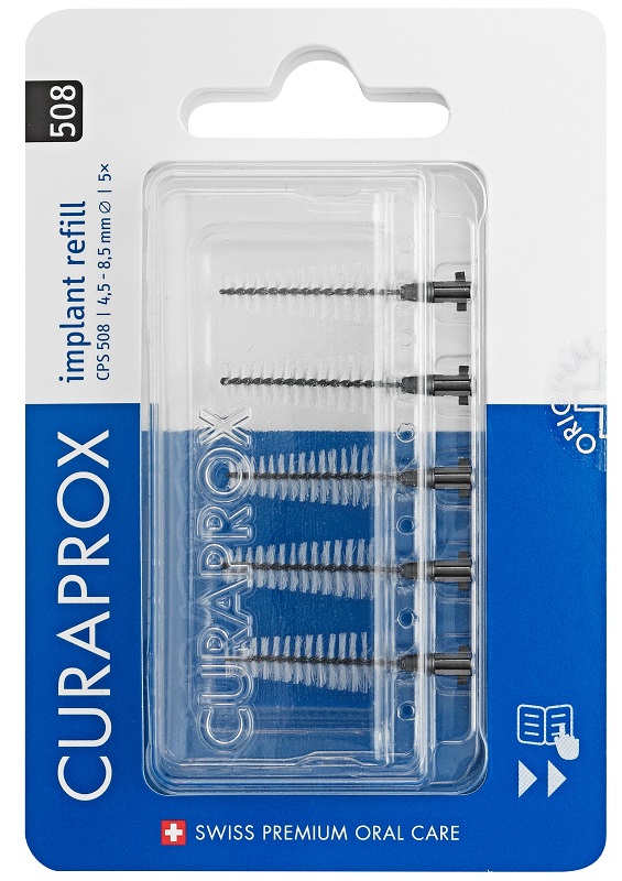 CURAPROX CPS 505 IMPLANT REFILL 5 SCOVOLINI BLACK - Farmacia Bartoli