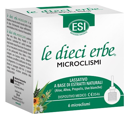 ESI LE DIECI ERBE MICROCLISMI 6 PEZZI - Farmacia Bartoli