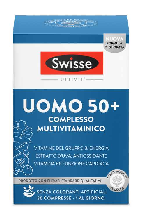 SWISSE MULTIVITAMINICO UOMO 50+ 30 COMPRESSE - Farmacia Bartoli