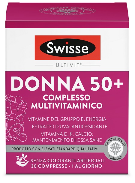 SWISSE MULTIVITAMINICO DONNA 50+ 30 COMPRESSE - Farmacia Bartoli