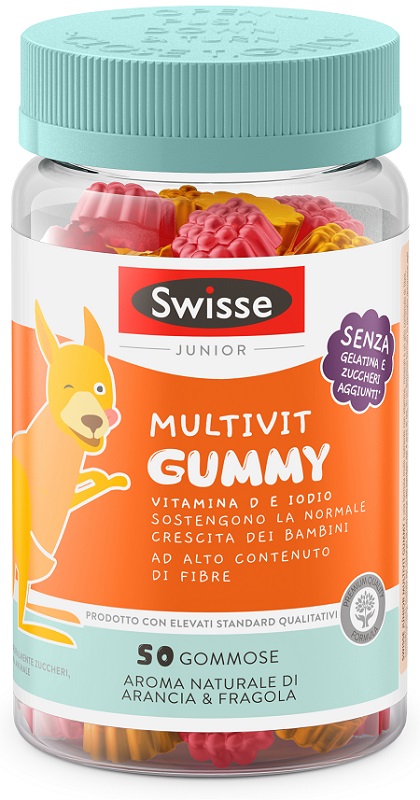 SWISSE JUNIOR MULTIVIT GUMMY 50 PASTIGLIE GOMMOSE - Farmacia Bartoli