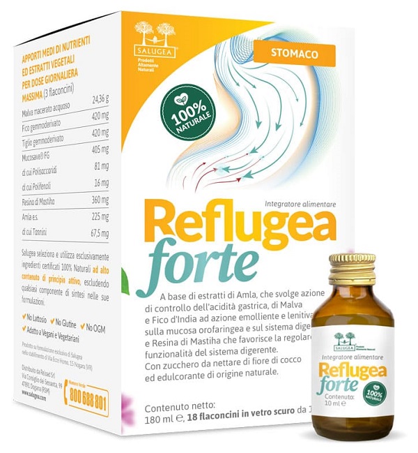 SALUGEA REFLUGEA FORTE 18 FLACONCINI DA 10 ML - Farmacia Bartoli