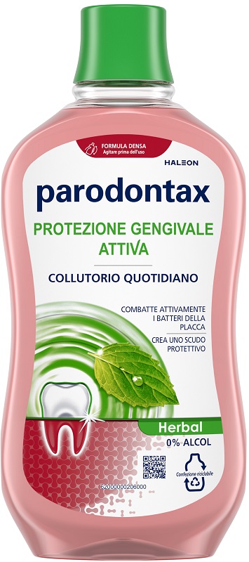 PARODONTAX COLLUTORIO PROTEZIONE GENGIVE HERBAL 500 ML - Farmacia Bartoli