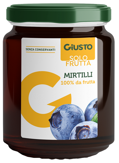 GIUSTO SOLO FRUTTA MARMELLATA MIRTILLI 284 G - Farmacia Bartoli