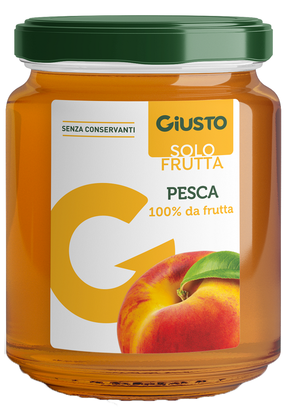 GIUSTO SOLO FRUTTA MARMELLATA PESCA 284 G - Farmacia Bartoli