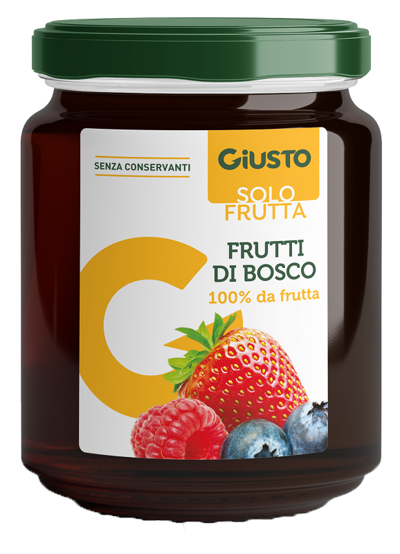 GIUSTO SOLO FRUTTA MARMELLATA FRUTTI ROSSI 284 G - Farmacia Bartoli
