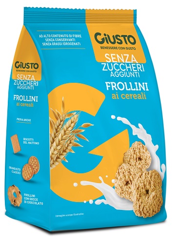 GIUSTO SENZA ZUCCHERO FROLLINI AI CEREALI SENZA ZUCCHERO 350 G - Farmacia Bartoli