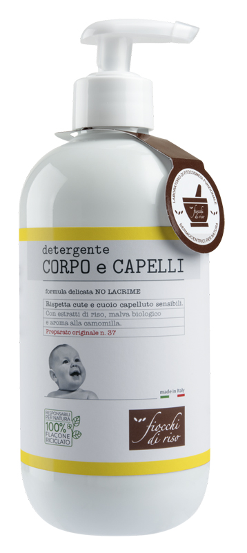 FIOCCHI DI RISO DETERGENTE CORPO/CAPELLI CAMOMILLA 400 ML - Farmacia Bartoli