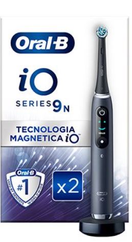 ORAL-B IO 9 BLACK SPAZZOLINO ELETTRICO + 2 REFILL - Farmacia Bartoli