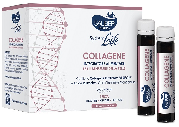 SAUBER SYSTEMLIFE ANTIETA' COLLAGENE 10 FLACONCINI DA 25 ML - Farmacia Bartoli