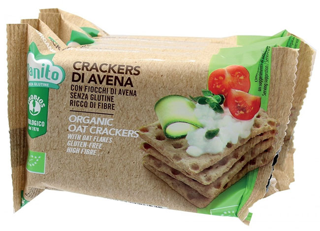 PROBIOS BIO CRACKERS AVENA CON FIOCCHI DI AVENA 4 X 35 G - Farmacia Bartoli