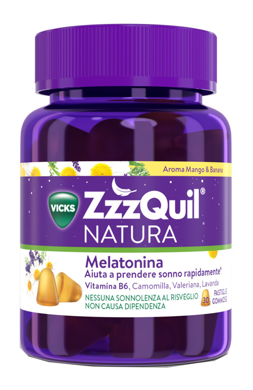 VICKS ZZZQUIL NATURA MANGO & BANANA 30 PASTIGLIE GOMMOSE - Farmacia Bartoli