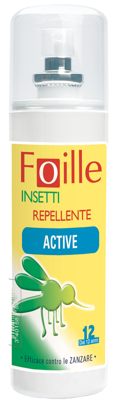 FOILLE INSETTI REPELLENTE ACTIVE 100 ML - Farmacia Bartoli