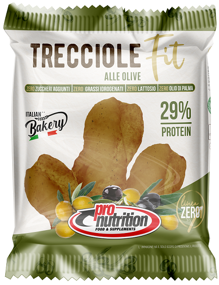 PRONUTRITION TRECCIOLE PROTEICHE ALLE OLIVE 30 G - Farmacia Bartoli