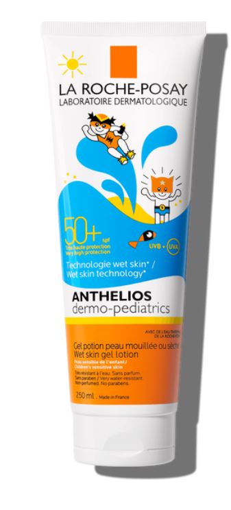 ANTHELIOS GEL PELLE BAGNATA BAMBINO 50+ 200 ML PAPERPACK - Farmacia Bartoli