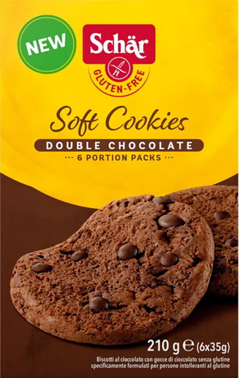 SCHAR SOFT COOKIE DOUBLE CHOCOLATE 210 G - Farmacia Bartoli