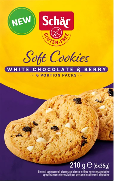 SCHAR SOFT COOKIE WHITE CHOCOLATE 210 G - Farmacia Bartoli