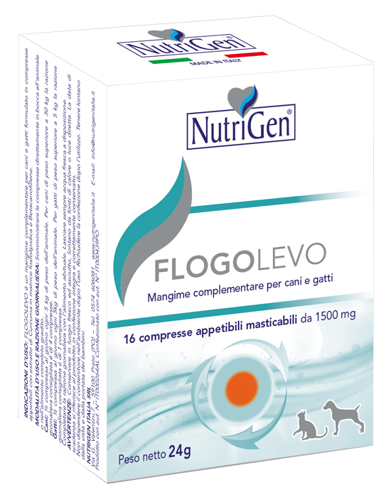 FLOGOLEVO 16 COMPRESSE APPETIBILI MASTICABILI NUTRIGEN - Farmacia Bartoli