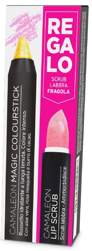 CAMALEON MAGIC COLOURSTICK GIALLO + LIP SCRUB FRAGOLA - Farmacia Bartoli